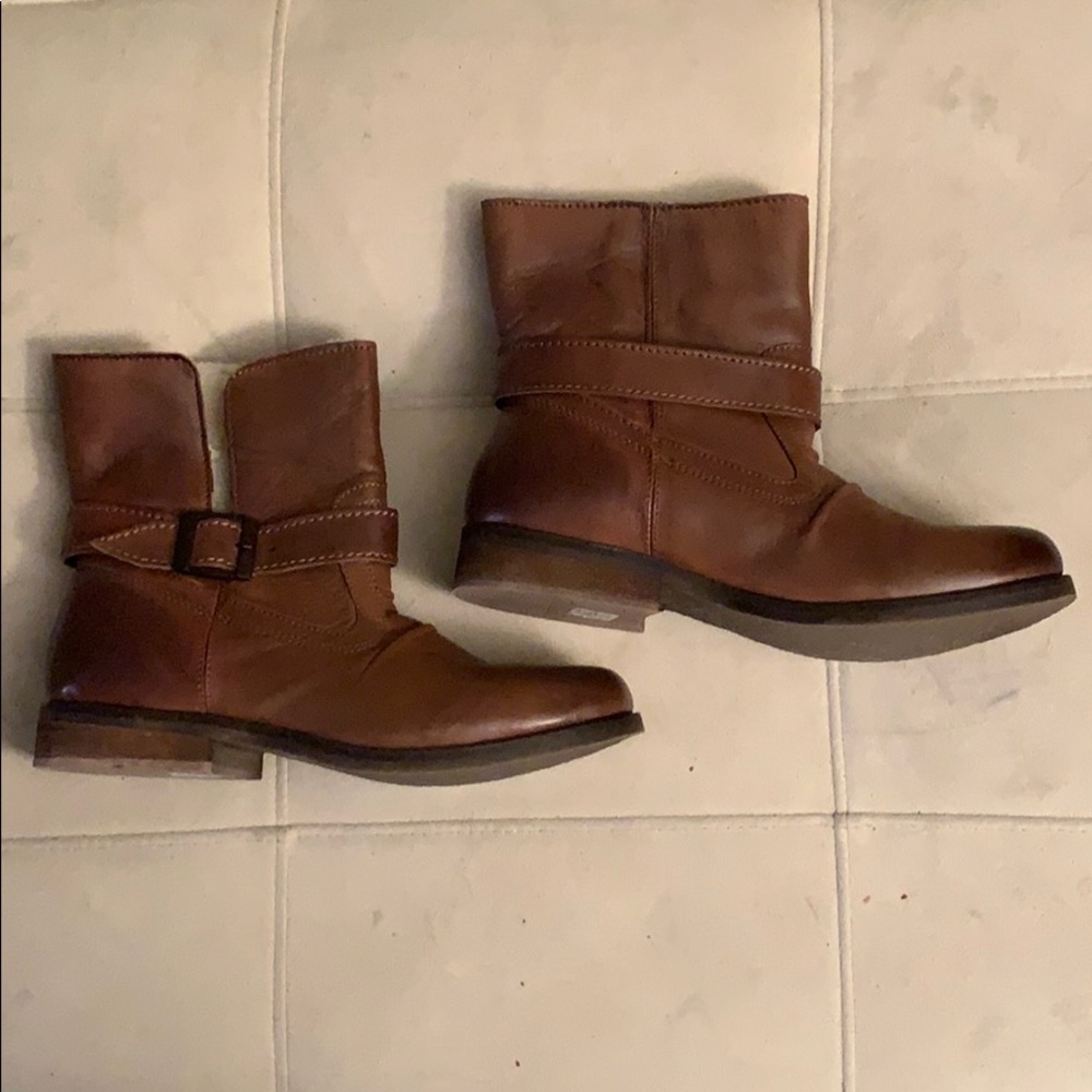 ALDO Wroten Brown Leather Fleece Lined Boots 8/38